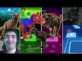 🦕 Jurassic World vs T-Rex Spider Man vs The Good Dinosaur vs Indoraptor | Coffin Dance 🪩