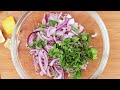 Easy Turkish Sumac Onions Recipe | Red Onion Salad