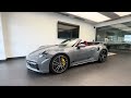 Presenting you this pre-owned 2023 Porsche 911 Turbo S in Arctic Grey | Walk Around |