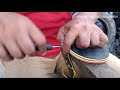 the process of making sandals with traditional tools