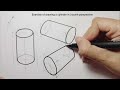 Drawing:  How to Draw a Cylinder in 1-2-3 Point perspective | Part 07 #طراحی_صنعتی #sketch #drawing