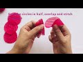 7 Fabulous Fabric Flowers /  How to Make Flowers from Waste Fabric / DIY Fabric Flower No Glue