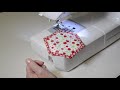 Machine stitched Quilt As You Go Hexagon