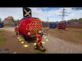 Emergency Call 112 - Paris Fire Brigade Truck and Ambulance Rapid Responding! 4K