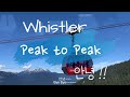 캐나다 휘슬러 픽투픽 투어 - Peak to Peak tour whistler in Canada 🇨🇦