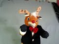 dancing musical Rudolph the Red nosed reindeer
