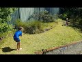 Garden sprinkler fun