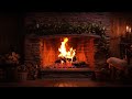 Best Relaxing Fireplace with Piano Music 🔥 Cozy Fireplace Background music for sleep