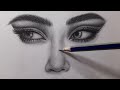 How to draw a female face