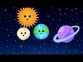 Dancing Planets - Colorful Rockets and Planet Dancing - Space Adventure for kids