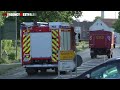 [Dekon-Einsatz nach Hallenbrand] - Einsatzfahrten zu Großbrand in Linnich