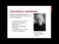 Universal Grammar Overview video