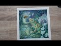 Happy Leap day! Painting a whimsical Frog in watercolour and acrylic ink, Illustration time lapse