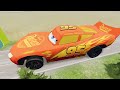 Big & Small McQueen Boy, King Dinoco vs Tow Mater, Pixar Car vs Epic High Speed Jumps😱- BeamNG.Drive