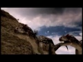 Three Allosaurs destroy a Ceratosaurus