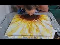 #1🌻 Acrylic Blow Out Sunflower  Tutorial | by Polly PrissyPants Art