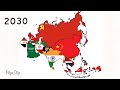 map of Asia 2024 - 2030 (not true )