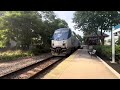 Amtrak 100 and 90406 at Exeter