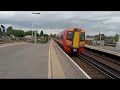 Class 387 passing Clapham junction with 2 tones