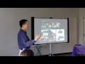 Peter Han leading a workshop on creativity for teachers of public high school in USA