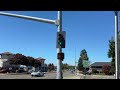 Old McCain stoplight and ICC pedestrian signals with LED retrofits (85-NP Offramp & S De Anza Blvd)