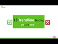 13 Trendline Trading tips and tricks you must know