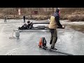 Pulse jet Ice sled. First test!!