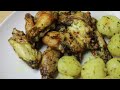 How to Make Chicken Wings and Potatoes - Easy and Delicious Recipe