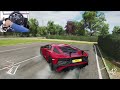 Lamborghini Aventador SV - Forza Horizon 4 | Thrustmaster T300RS gameplay