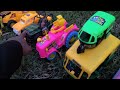 In the ground auto rickshaw, oil tanker, jcb find toy and body part attachment | tractor video