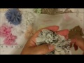 Circle Wrap Flower, Easy no sew no glue, Fabric Flower tutorial, lace, tulle, chiffon, organza,