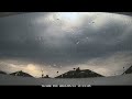 12th May 2024 timelapse, Irlam: Thunderstorm over Manchester