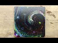 Creating Cosmic Waves: Primary Colours Acrylic Pour Painting ~ Fluid Art Tutorial
