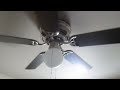 2 5-bladed Harbor Breeze ceiling fans with regular single globe