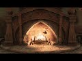 5 HOURS Hufflepuff Common Room Fireplace Relaxing Fire Crackling Sound | Hogwarts Legacy