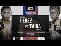 Alex Perez vs Tatsuro Taira Prediction