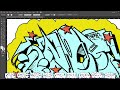 HOW TO DRAW GRAFFITI LETTERS SIMPLE PIECE - OZEEFROZ