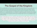 Choose Your Crown Part 3 | The Gospel of the Kingdom