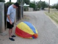 5 foot hot air balloon launch.