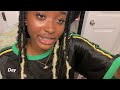 doing butterfly locs on myself to glow up before school | iconikki