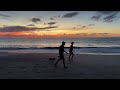 Beach Sunrise with Dolphins