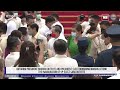 Outgoing President Rodrigo Duterte and President-elect Bongbong Marcos attend  the inauguration of V