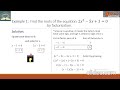 CBSE Class 10 :  Chapter 4 QUADRATIC EQUATIONS