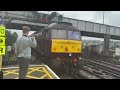 35028 ‘Clan Line’ Slowly Passing Through Eastleigh Station