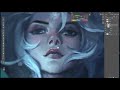 Winterblessed Diana Splash painting progress