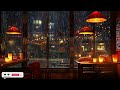 Cozy Coffee Shop With Rain And Thunder Sounds For Relaxing, Studying And Working