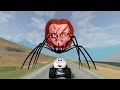 Epic Escape From Lightning McQueen Eater Giant Bot, Chucky Eater, Fritter Eater in BeamNG