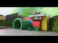 Super Nintendo World Entrance: Park Bench at Universal Studios Hollywood