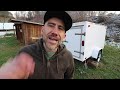 How to Build a Portable Fridge Cooler (4x8 Enclosed Trailer Time-lapse)