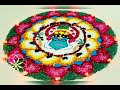 Onam pookalam design | easy pookalam design l easy rangoli patterns